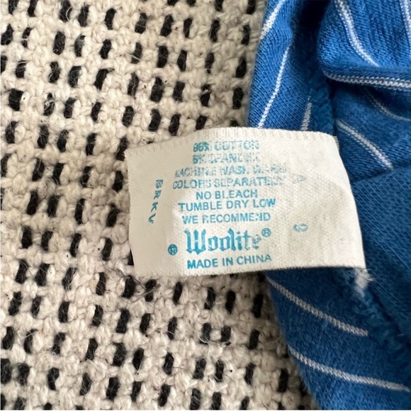 VINTAGE Lily of France Bralette Blue Pin Stripe Size Small - Picture 5 of 8